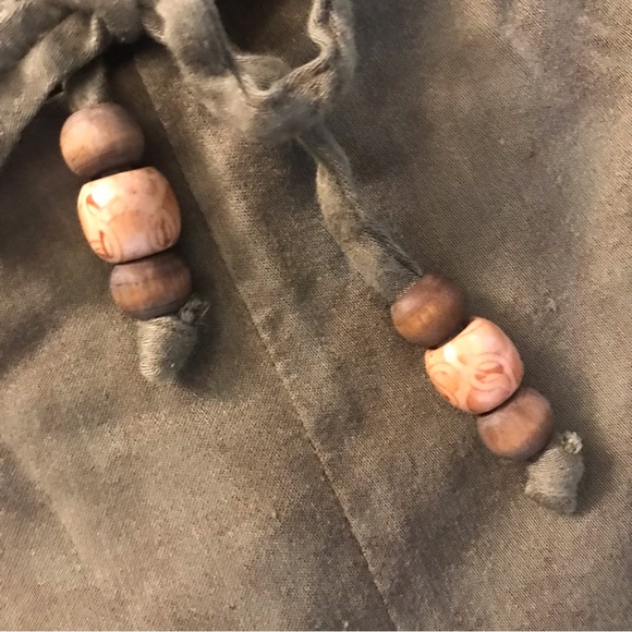 Chaser Shorts Drawstring Olive Scalloped Flap Hem Size Medium NWOT - Picture 4 of 7